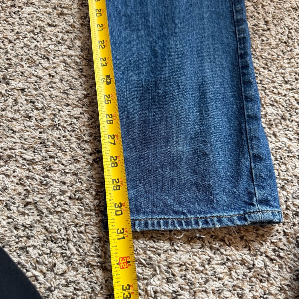 Lucky Brand 121 Slim Straight Denim Jeans Distressed Detail Men’s Size 36/32 - Picture 5 of 12